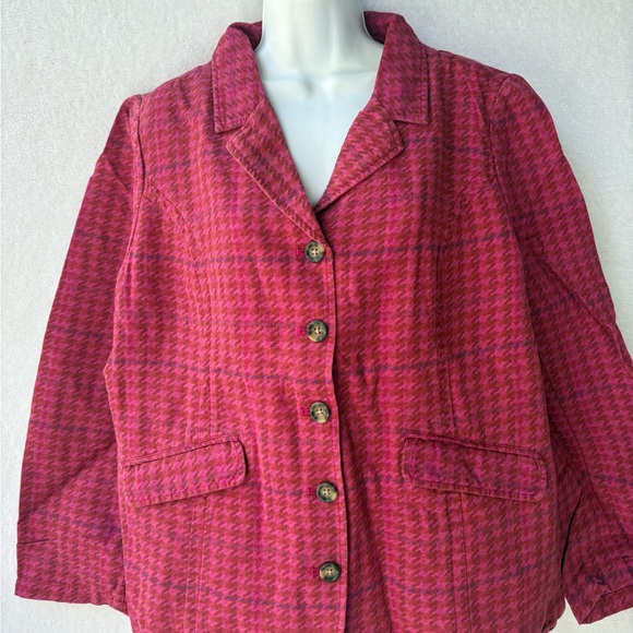 Sundance Living Bryce Blazer check linen - Picture 4 of 7